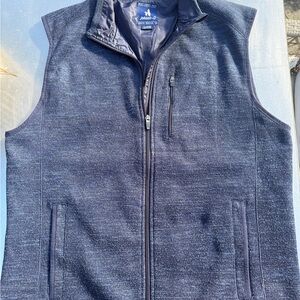 johnnie-O Blue Full-Zip Vest